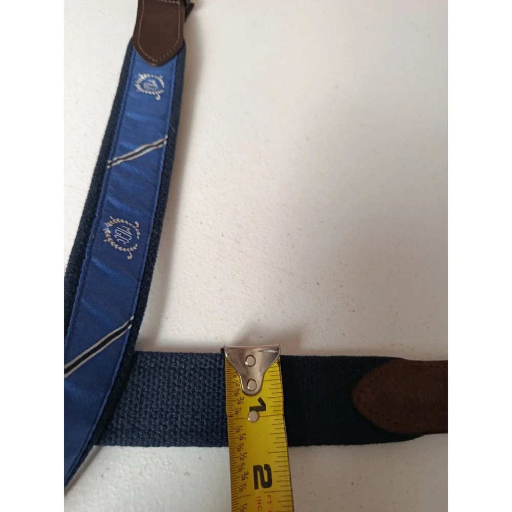 Manufacturers Golf Country Vineyard Vines LEATHER Ribbon Belt 40 Blue